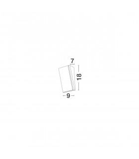 Keen Outdoor Flush Wall Lamp Sandy Black Aluminium LED 12W 1080Lm 3000K IP65-2