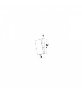 Keen Outdoor Flush Wall Lamp Sandy White Aluminium LED 12W 1080Lm 3000K IP65-2