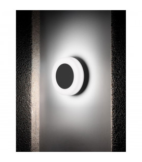 Tune Round Outdoor Modern Wall Lamp Sandy Black Aluminium LED 9W 620Lm 3000K IP65-2