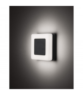Tune Square Outdoor Modern Wall Lamp Sandy Black Aluminium LED 9W 620Lm 3000K IP65-2