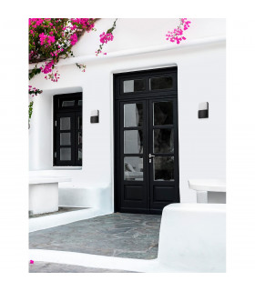 Droplet Outdoor Flush Wall Lamp Sandy Black Aluminium LED 6W 230Lm 3000K IP65 13 13-2