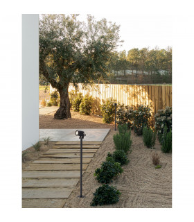 Fend 64cm Outdoor Bollard Black Aluminium Glass LED 5W 378Lm 3000K IP65-2