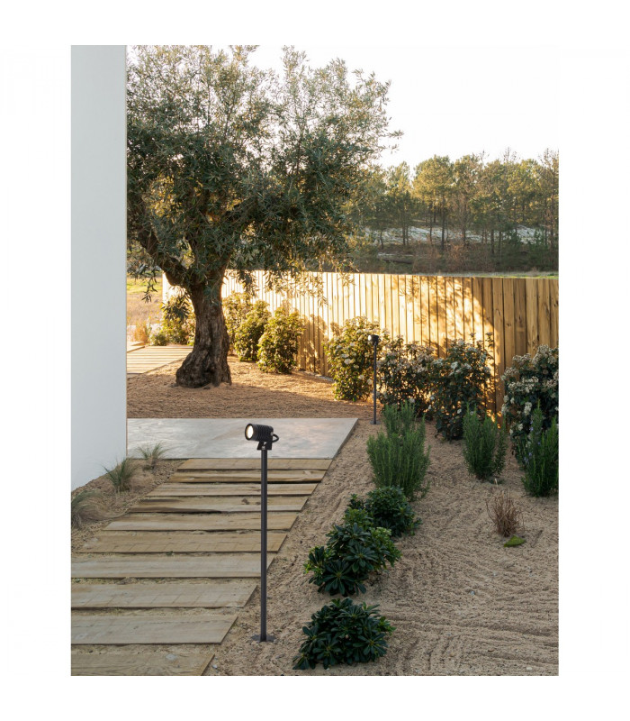 Fend 64cm Outdoor Bollard Black Aluminium Glass LED 5W 378Lm 3000K IP65-2