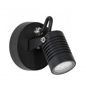 Fend Wall Mounted Outdoor Display Light Black Aluminium Glass LED 5W 378Lm 3000K IP65-1