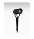 Kimiko 21cm Outdoor Spike Black Aluminium Clear Glass LED GU10 1x10W IP54-3