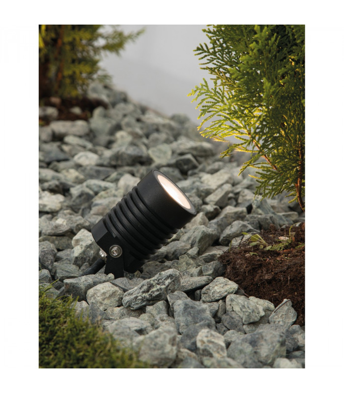 Stake 35cm Outdoor Spike Black Aluminium Glass LED 10W 742Lm 3000K IP65-2