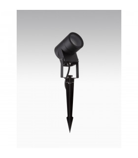 Vida Outdoor Spike Black Aluminium Clear Glass LED GU10 1x10W IP65-1