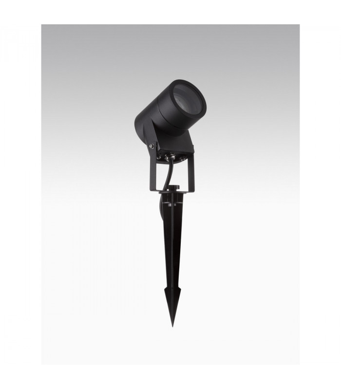 Vida Outdoor Spike Black Aluminium Clear Glass LED GU10 1x10W IP65-1