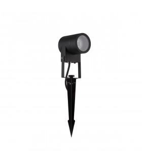 Vida Outdoor Spike Black Aluminium Clear Glass LED GU10 1x10W IP65-2