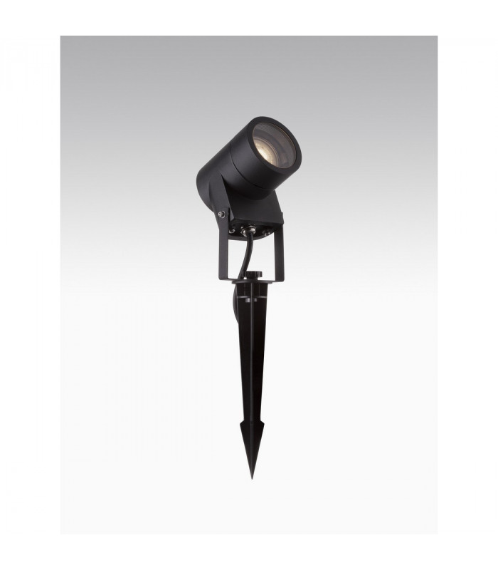 Vida Outdoor Spike Black Aluminium Clear Glass LED GU10 1x10W IP65-3