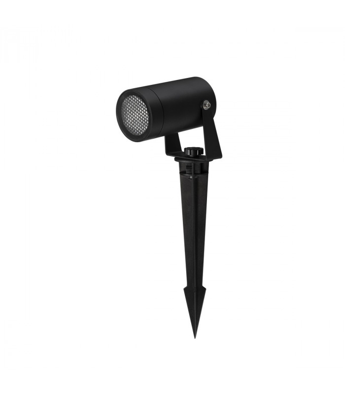 Destry 30cm Outdoor Spike Black Aluminium Glass Honeycomb Antiglare LED GU10 1x10W IP54-2