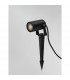 Destry 30cm Outdoor Spike Black Aluminium Glass Honeycomb Antiglare LED GU10 1x10W IP54-3