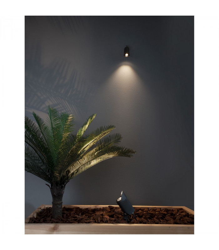 Inside Outdoor Spike Sandy Black Aluminium Glass LED 7W 420Lm 3000K IP65-2