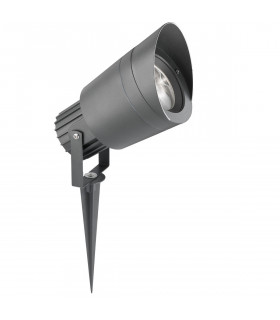 Inside 80cm Outdoor Spike Dark Grey Aluminium Glass LED GU10 1x7W IP54-1