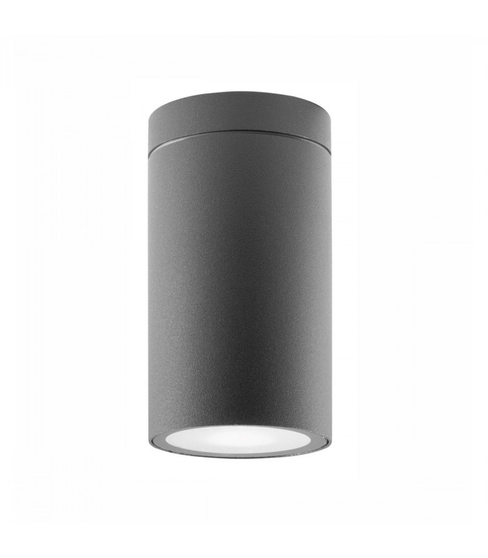 Cerise Surface Mounted Downlight Dark Grey Aluminium Glass LED GU10 1x7W IP54-1
