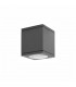 Cerise 9cm Square Surface Mounted Downlight Dark Grey Aluminium Glass LED GU10 1x7W IP54-1