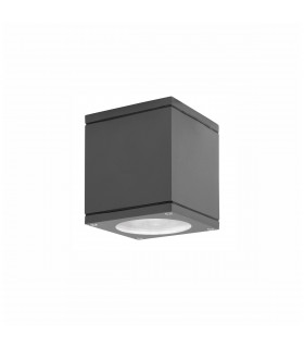 Cerise 9cm Square Surface Mounted Downlight Dark Grey Aluminium Glass LED GU10 1x7W IP54-1