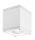 Cerise 9cm Square Surface Mounted Downlight White Aluminium Glass LED GU10 1x7W IP54-1