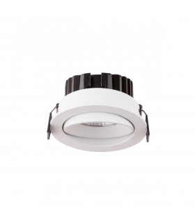 Blade 9cm Recessed Downlight White Aluminium LED 12W 720Lm 3000K IP65-1