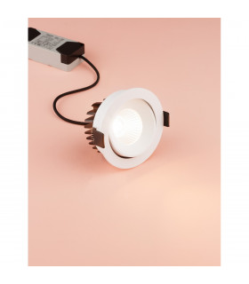 Blade 9cm Recessed Downlight White Aluminium LED 12W 720Lm 3000K IP65-2