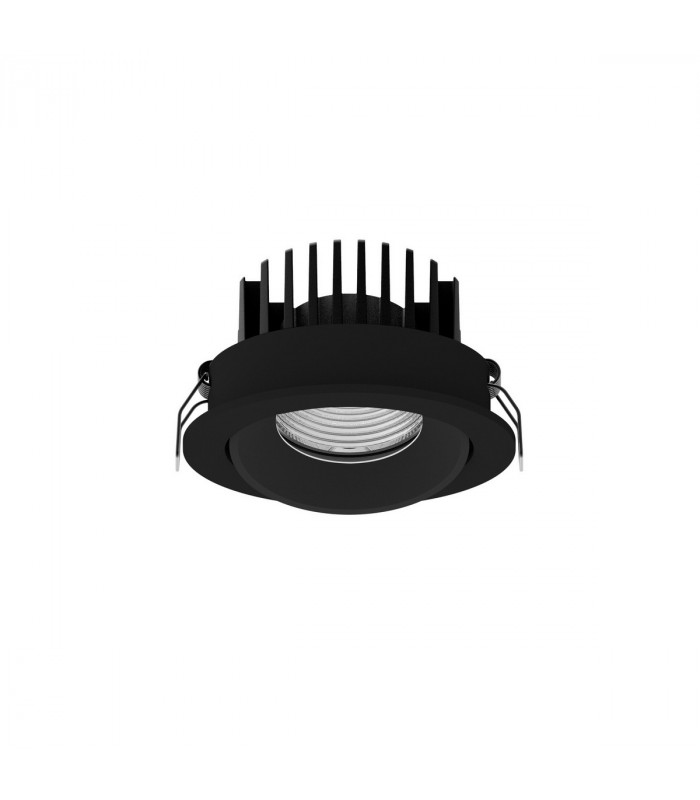 Blade 9cm Recessed Downlight Black Aluminium LED 12W 720Lm 3000K IP65-1