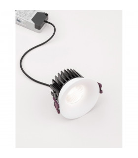 Blade 8.5cm Recessed Downlight White Aluminium LED 12W 720Lm 3000K IP65-2