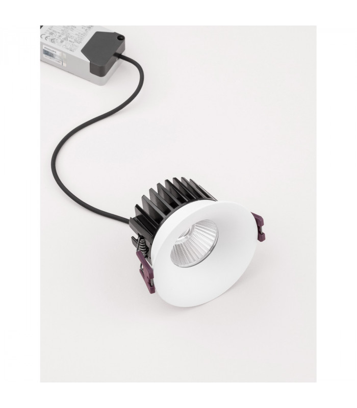 Blade 8.5cm Recessed Downlight White Aluminium LED 12W 720Lm 3000K IP65-3