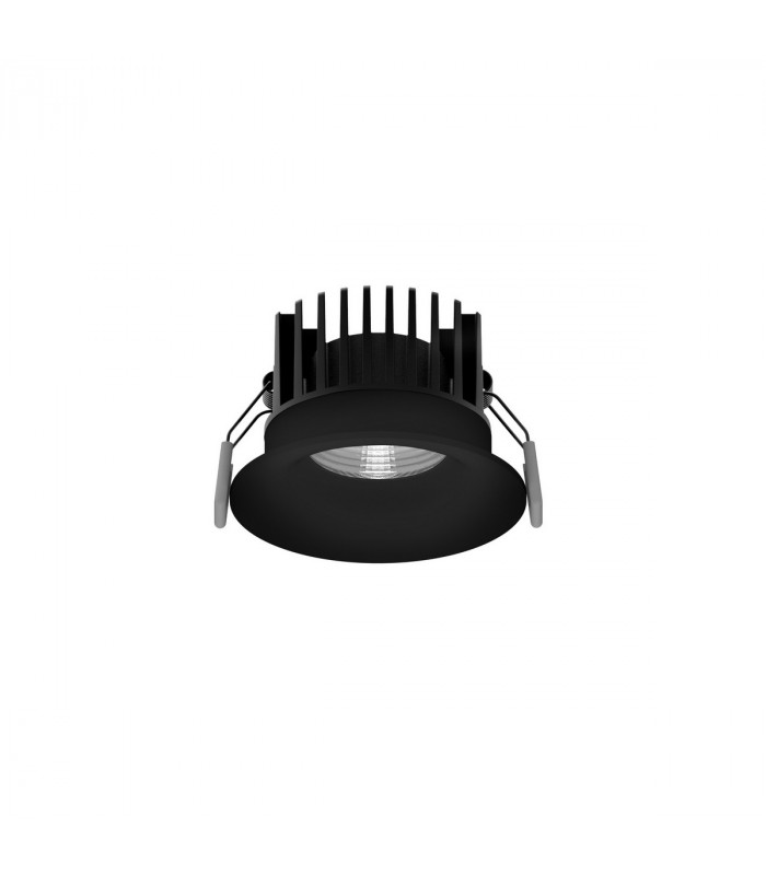 Blade 8.5cm Recessed Downlight Black Aluminium LED 12W 720Lm 3000K IP65-1