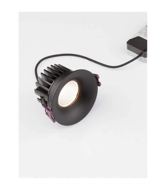 Blade 8.5cm Recessed Downlight Black Aluminium LED 12W 720Lm 3000K IP65-3