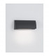 Liv Outdoor Flush Wall Lamp Dark Grey Aluminium Glass LED 3.5W 245Lm 3000K IP54-5