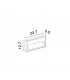 Rio Outdoor Flush Wall Lamp Anthracite Aluminium Clear Glass LED 6W 122.31Lm 3000K IP65-4