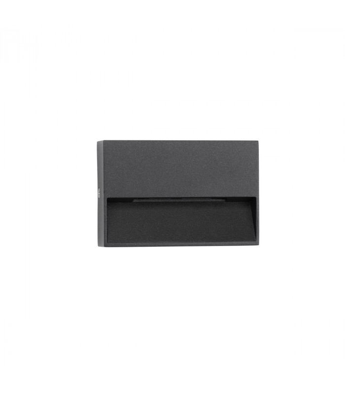 Vision Outdoor Flush Wall Lamp Anthracite Aluminium LED 1.5W 34Lm 3000K IP54-1