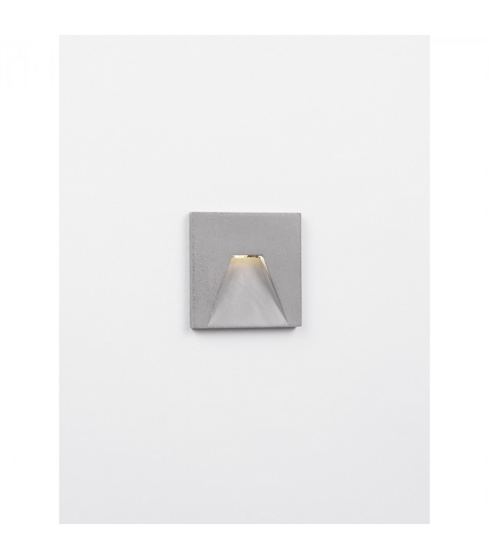 Finlo Outdoor Flush Wall Lamp Grey Concrete IP65-1