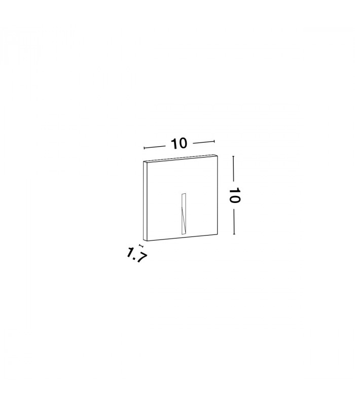 Finlo II Outdoor Flush Wall Lamp Grey Concrete IP65-4