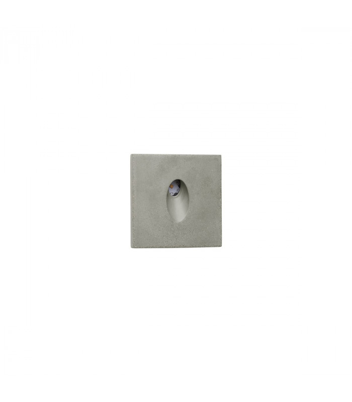 Finlo III Outdoor Flush Wall Lamp Grey Concrete IP65-1