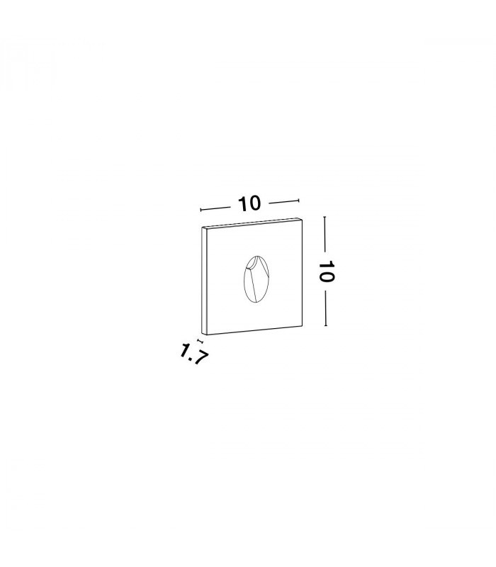 Finlo III Outdoor Flush Wall Lamp Grey Concrete IP65-5