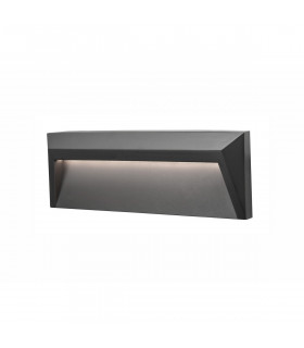Luton Outdoor Flush Wall Lamp Dark Grey ABS LED 1.6W 212Lm 3000K IP65 RC Driver Included-1