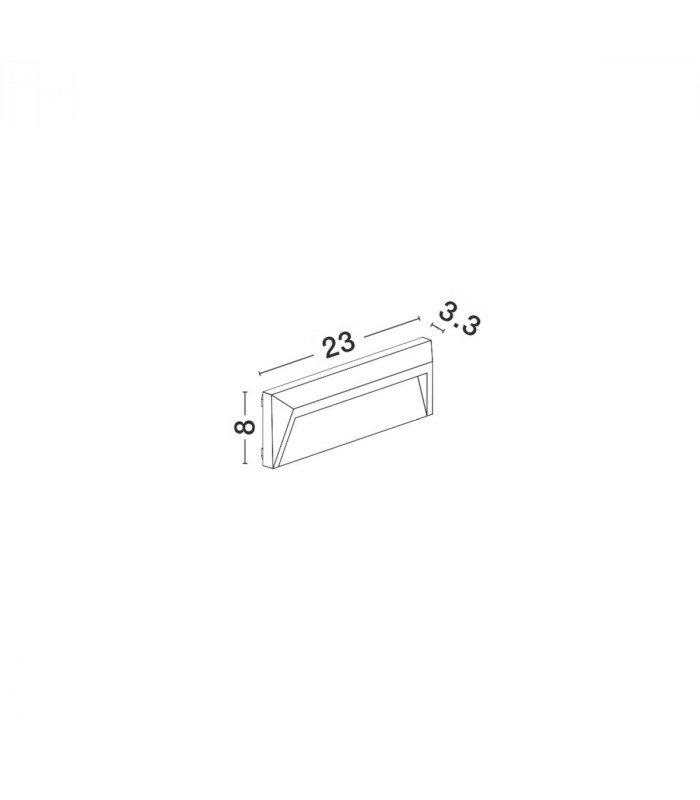 Luton Outdoor Flush Wall Lamp Dark Grey ABS LED 1.6W 212Lm 3000K IP65 RC Driver Included-2