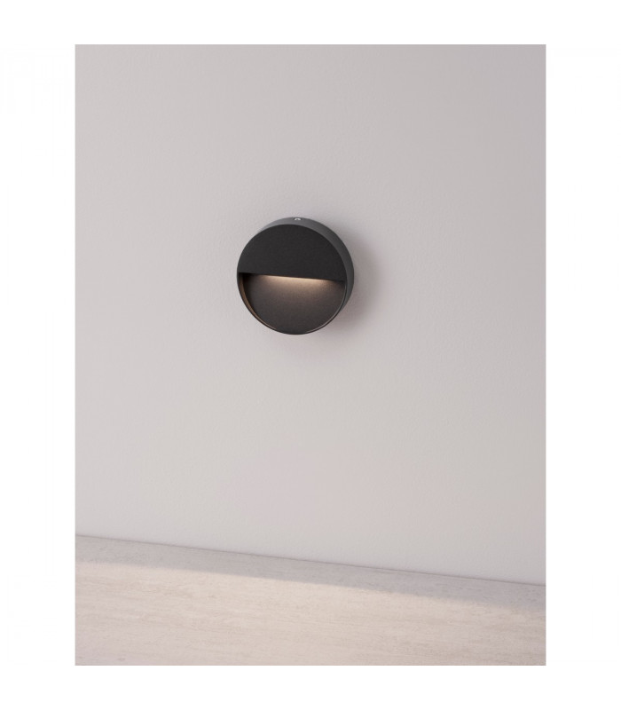 Arne Outdoor Flush Wall Lamp Anthracite Aluminium LED 1.5W 39Lm 3000K IP54-3