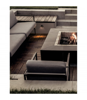 Joya Outdoor Recessed Wall Lamp Sandy Black Aluminium LED 3W 48Lm 3000K IP65-2