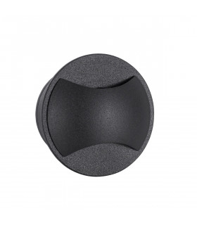 Joya Outdoor Recessed Wall Lamp Sandy Black Aluminium LED 3W 54Lm 3000K IP65-1