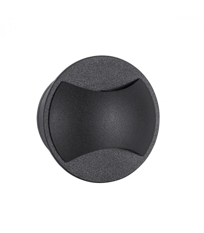 Joya Outdoor Recessed Wall Lamp Sandy Black Aluminium LED 3W 54Lm 3000K IP65-1