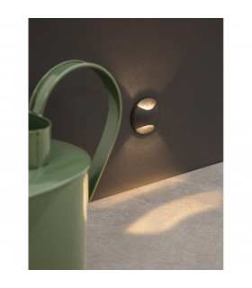 Joya Outdoor Recessed Wall Lamp Sandy Black Aluminium LED 3W 54Lm 3000K IP65-2