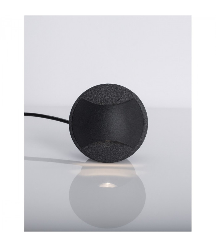 Joya Outdoor Recessed Wall Lamp Sandy Black Aluminium LED 3W 54Lm 3000K IP65-5