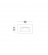 Cove Horizontal Outdoor Recessed Wall Lamp Matt White Aluminium Glass LED 1.5W 118Lm 3000K IP54-4