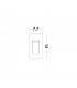 Cove Vertical Outdoor Recessed Wall Lamp Matt White Aluminium Glass LED 1.5W 118Lm 3000K IP54-4