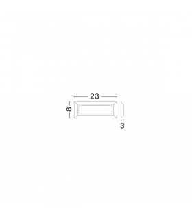 Pulsar Outdoor Flush Wall Lamp Dark Grey ABS LED 4W 557Lm 3000K/4000K IP54 AC Driver Included-2
