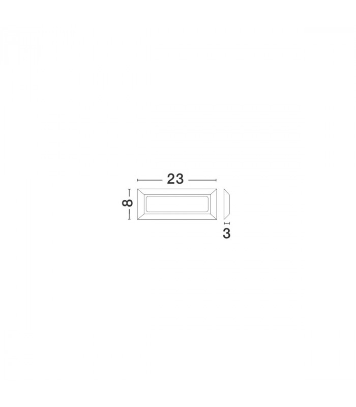 Pulsar Outdoor Flush Wall Lamp Dark Grey ABS LED 4W 557Lm 3000K/4000K IP54 AC Driver Included-2