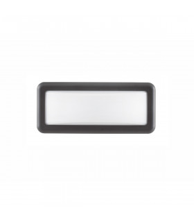 Pulsar Outdoor Flush Wall Lamp Dark Grey ABS Acrylic White LED 6W 683Lm 3000K/4000K IP54 AC Driver Included-1