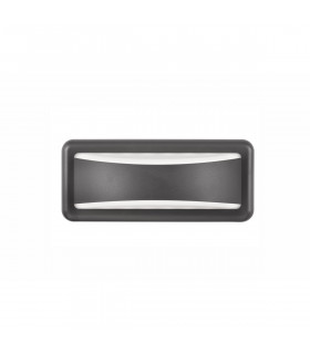 Pulsar Outdoor Flush Wall Lamp Dark Grey ABS Acrylic White LED 6W 480Lm 3000K/4000K IP54 AC Driver Included-1
